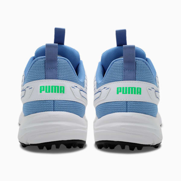 Cricket Square Men's Shoes, PUMA White-Blue Glimmer-Elektro Green, extralarge-IND