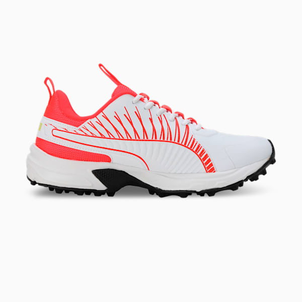 Cricket Square Men's Shoes, PUMA White-Red Blast-Nrgy Yellow, extralarge-IND