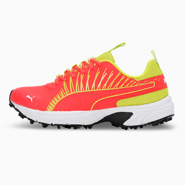 Cricket Square Men's Shoes, Red Blast-Nrgy Yellow, extralarge-IND