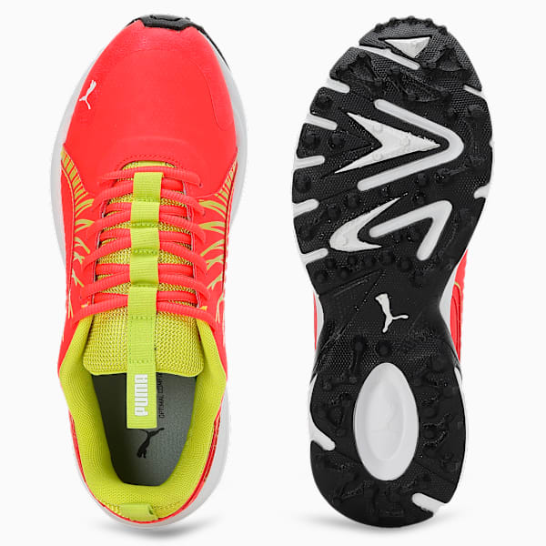 Cricket Square Men's Shoes, Red Blast-Nrgy Yellow, extralarge-IND