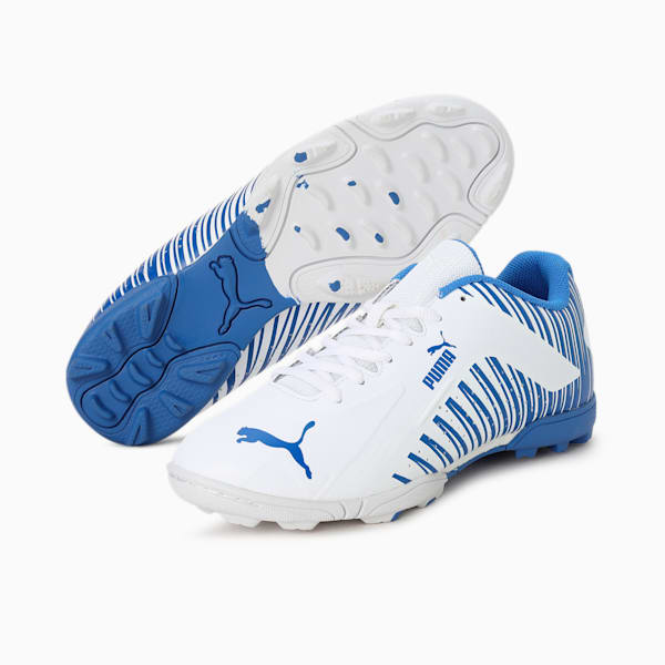 EvoSpeed V2 Cricket Youth Shoes, PUMA White-Bluemazing, extralarge-IND