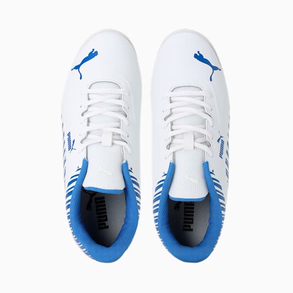EvoSpeed V2 Cricket Youth Shoes, PUMA White-Bluemazing, extralarge-IND