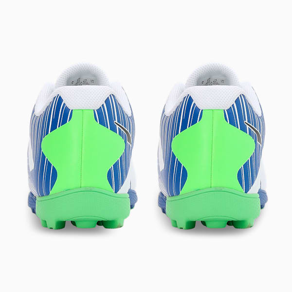 EvoSpeed V2 Cricket Youth Shoes, PUMA White-PUMA Black-Bluemazing-Elektro Green, extralarge-IND