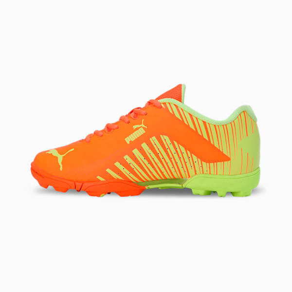 EvoSpeed V2 Cricket Youth Shoes, Ultra Orange-Fast Yellow, extralarge-IND