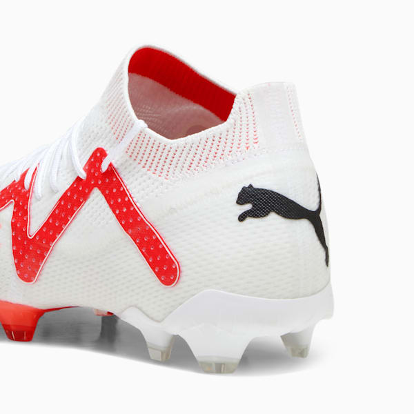 FUTURE ULTIMATE FG/AG Men's Football Boots, PUMA White-PUMA Black-Fire Orchid, extralarge-GBR