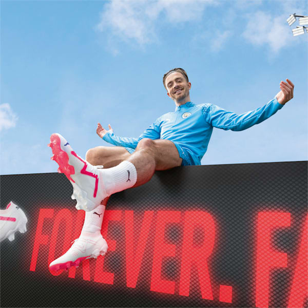 FUTURE ULTIMATE FG/AG Men's Football Boots, PUMA White-PUMA Black-Fire Orchid, extralarge-GBR