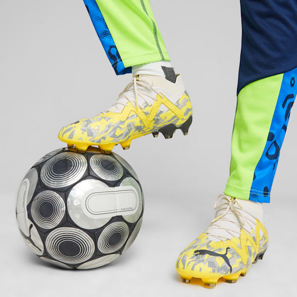 FUTURE ULTIMATE FG/AG Men's Football Boots, Sedate Gray-Asphalt-Yellow Blaze, extralarge-IND