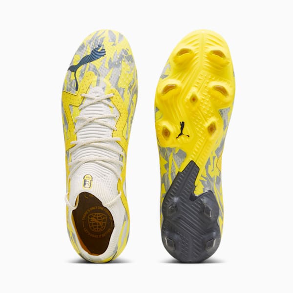 Tacos de fútbol FUTURE ULTIMATE FG/AG, Sedate Gray-Asphalt-Yellow Blaze, extralarge