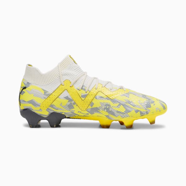 FUTURE ULTIMATE FG/AG Men's Football Boots, Sedate Gray-Asphalt-Yellow Blaze, extralarge-IND