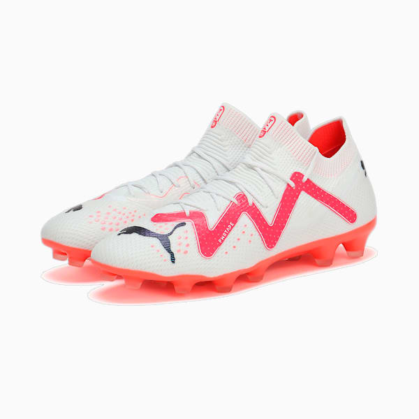 メンズ フューチャー アルティメット HG/AG サッカー スパイク, PUMA White-PUMA Black-Fire Orchid, extralarge-JPN