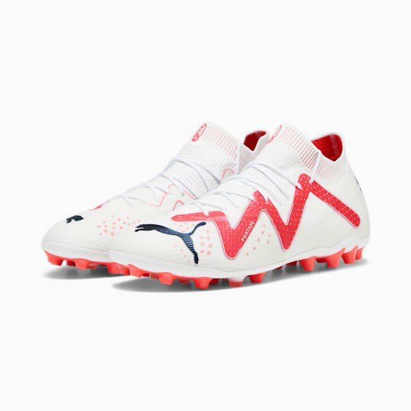 FUTURE ULTIMATE MG Men's Football Boots, PUMA White-PUMA Black-Fire Orchid, extralarge-GBR