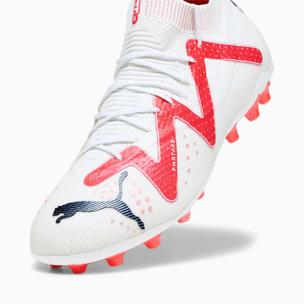 FUTURE ULTIMATE MG Men's Football Boots, PUMA White-PUMA Black-Fire Orchid, extralarge-GBR