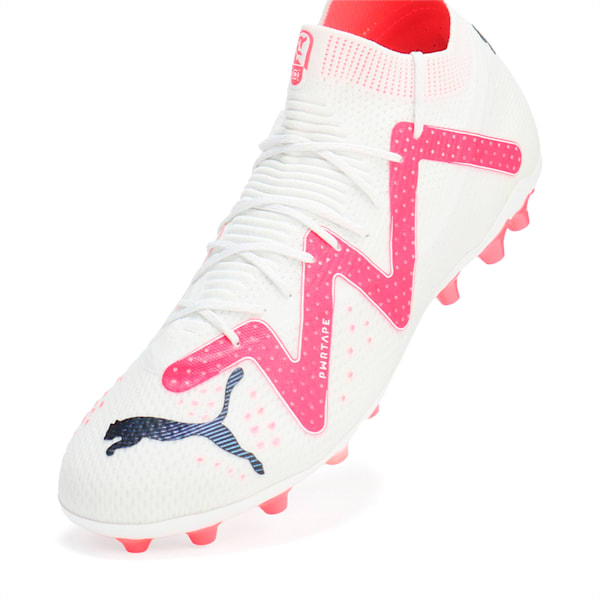 メンズ フューチャー アルティメット MG サッカー スパイク, PUMA White-PUMA Black-Fire Orchid, extralarge-JPN