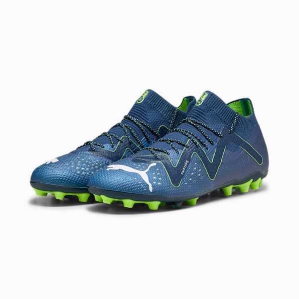 FUTURE ULTIMATE MG Men's Football Boots, Persian Blue-PUMA White-Pro Green, extralarge-GBR