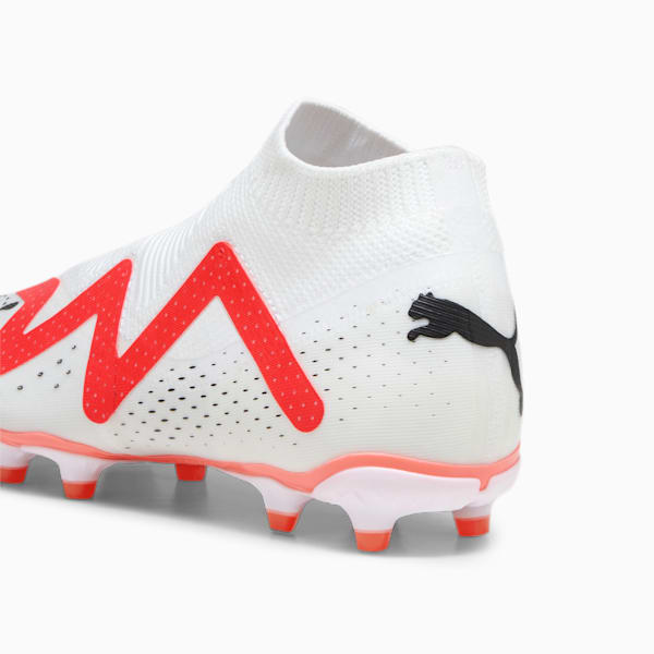FUTURE MATCH+ LL FG/AG Men's Football Boots, PUMA White-PUMA Black-Fire Orchid, extralarge-GBR