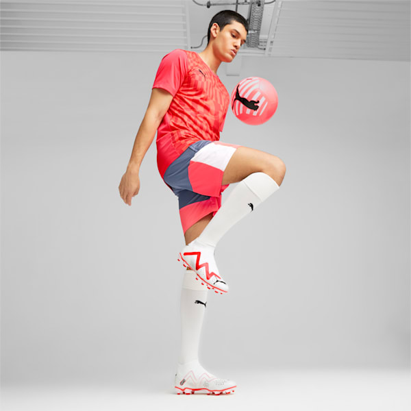 FUTURE MATCH+ LL FG/AG Men's Football Boots, PUMA White-PUMA Black-Fire Orchid, extralarge-GBR