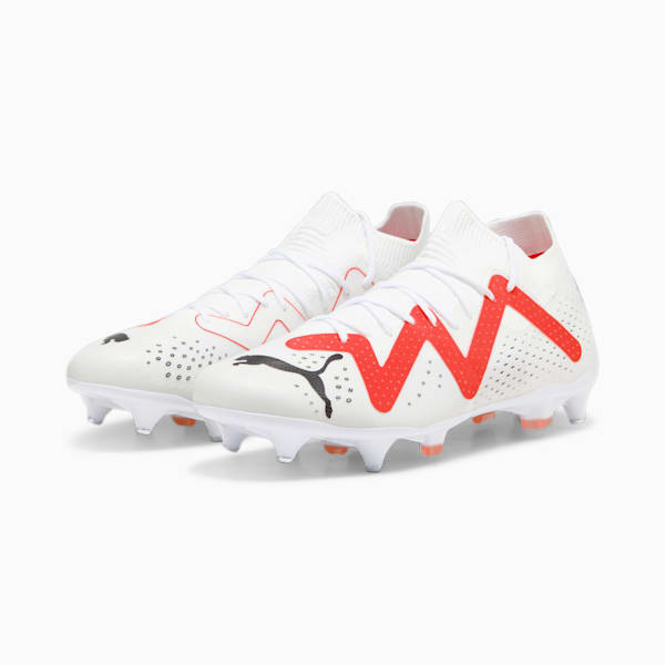 FUTURE MATCH MxSG Men's Football Boots, PUMA White-PUMA Black-Fire Orchid, extralarge-GBR