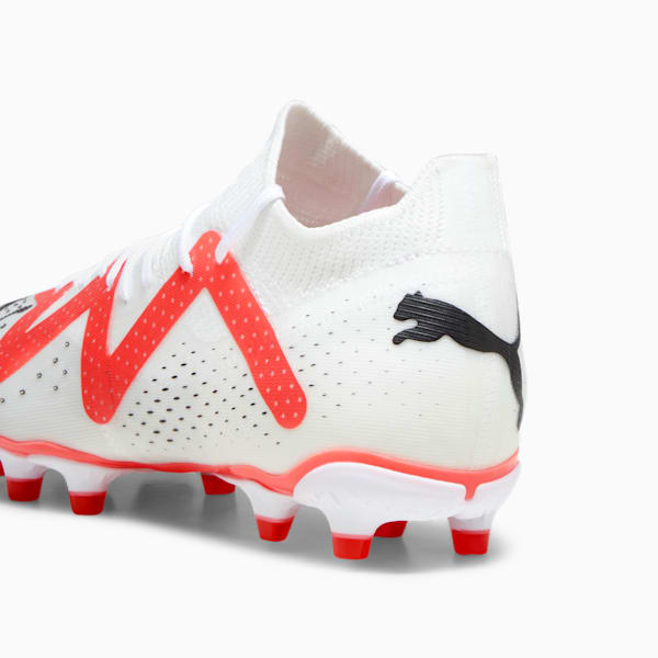 Tacos de fútbol FUTURE MATCH FG/AG para mujer, PUMA White-PUMA Black-Fire Orchid, extralarge