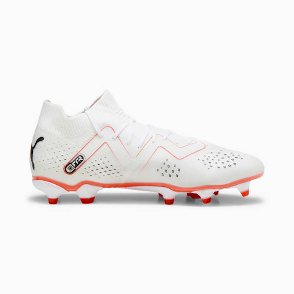 FUTURE MATCH Firm Ground/Artificial Ground Women's Soccer Cleats, PUMA White-PUMA Black-Fire Orchid, extralarge