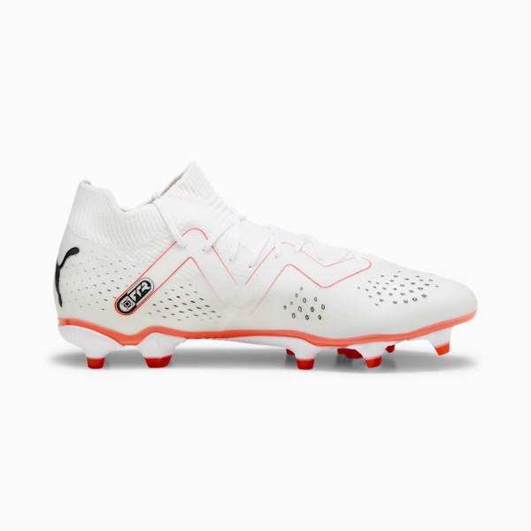 Tacos de fútbol FUTURE MATCH FG/AG para mujer, PUMA White-PUMA Black-Fire Orchid, extralarge
