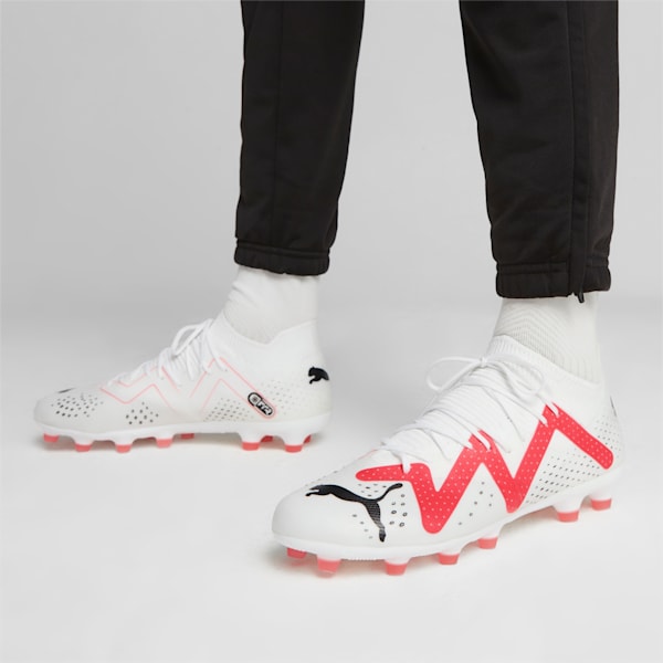 メンズ フューチャー マッチ HG/AG サッカー スパイク, PUMA White-PUMA Black-Fire Orchid, extralarge-JPN