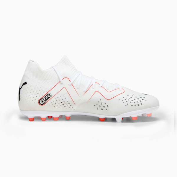 FUTURE MATCH MG Men's Football Boots, PUMA White-PUMA Black-Fire Orchid, extralarge-GBR