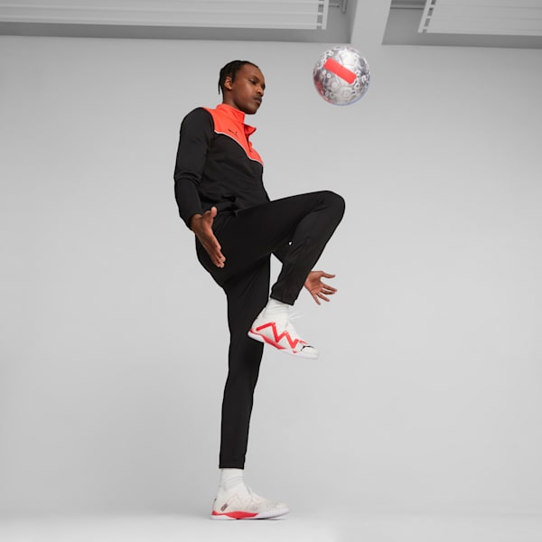 Tacos de fútbol FUTURE MATCH IT para hombre, PUMA White-PUMA Black-Fire Orchid, extralarge