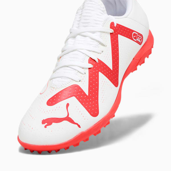 FUTURE PLAY TT Men's Football Boots, PUMA White-Fire Orchid, extralarge-AUS