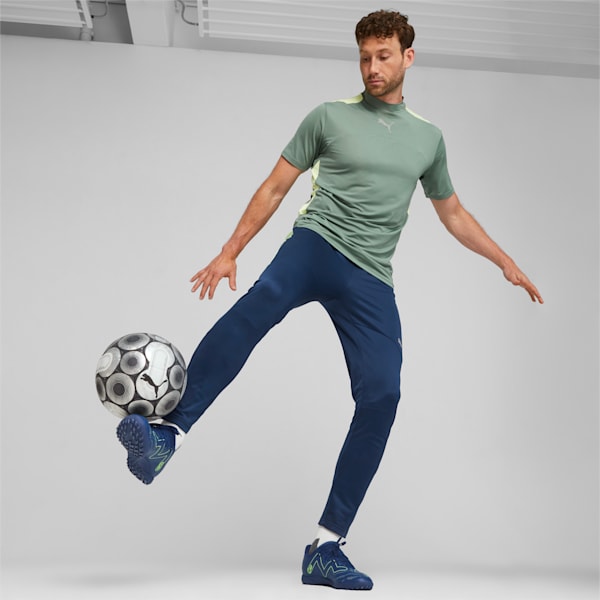 FUTURE PLAY TT Men's Soccer Cleats, Persian Blue-Pro Green, extralarge