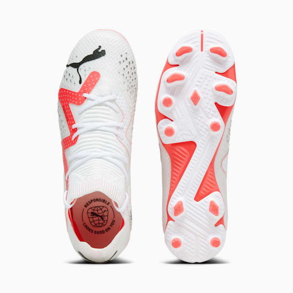FUTURE PRO FG/AG Youth Football Boots, PUMA White-PUMA Black-Fire Orchid, extralarge-GBR