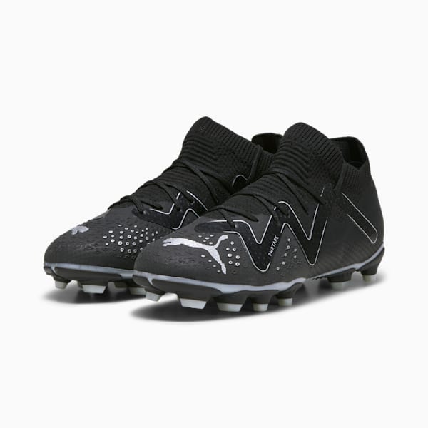 FUTURE PRO FG/AG Youth Football Boots, PUMA Black-PUMA Silver, extralarge-GBR