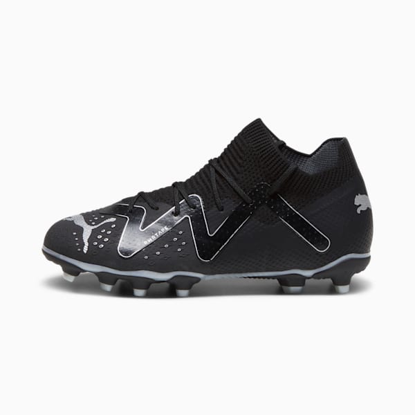 Botines de fútbol FUTURE PRO FG/AG para jóvenes, PUMA Black-PUMA Silver, extralarge
