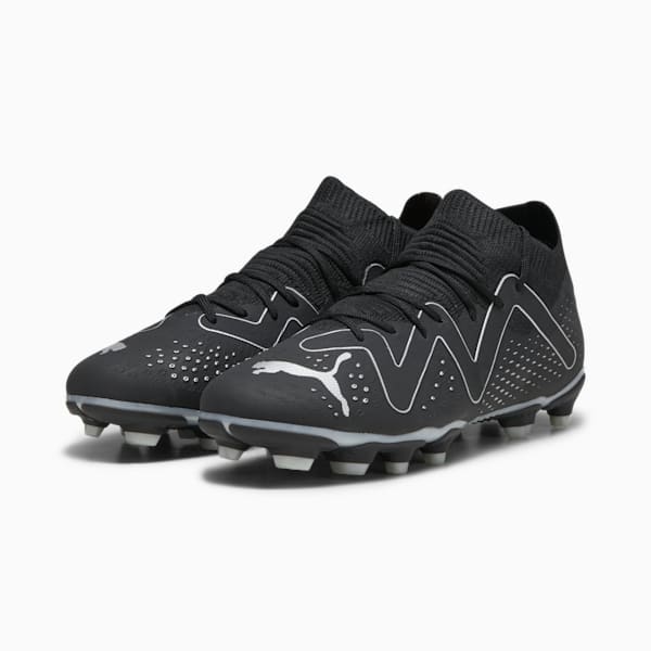 Botines de fútbol FUTURE MATCH FG/AG para jóvenes, PUMA Black-PUMA Silver, extralarge