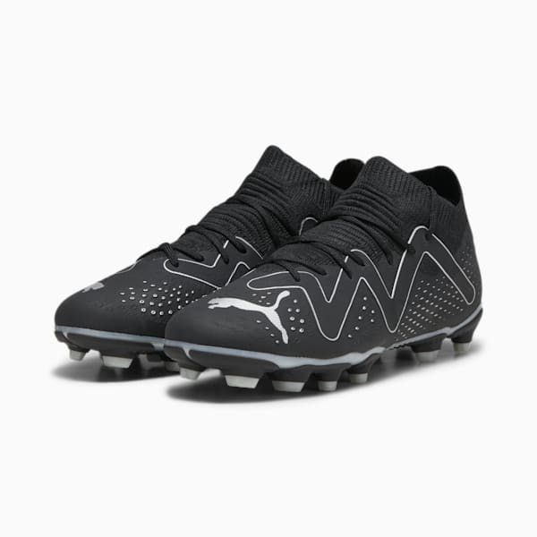 Chaussures de soccer avec crampons FUTURE MATCH FG/AG Jeunes, PUMA Black-PUMA Silver, extralarge