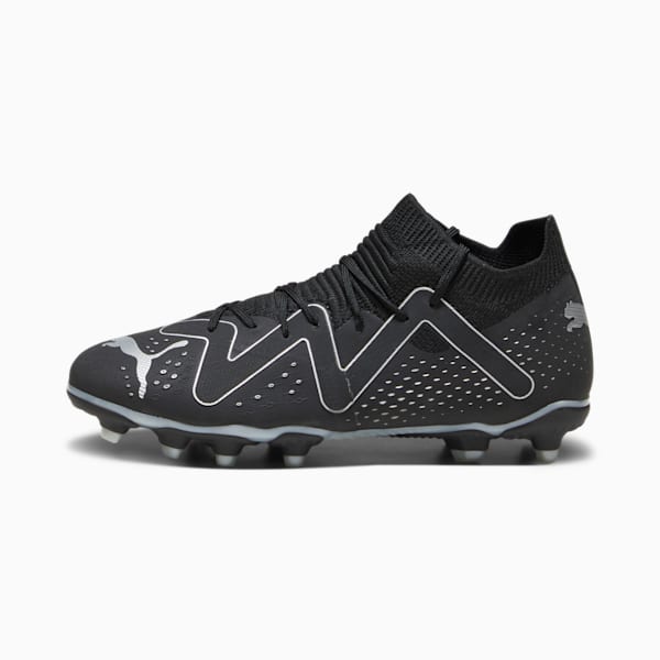 Chaussures de soccer avec crampons FUTURE MATCH FG/AG Jeunes, PUMA Black-PUMA Silver, extralarge