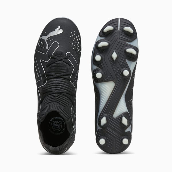 Chaussures de soccer avec crampons FUTURE MATCH FG/AG Jeunes, PUMA Black-PUMA Silver, extralarge