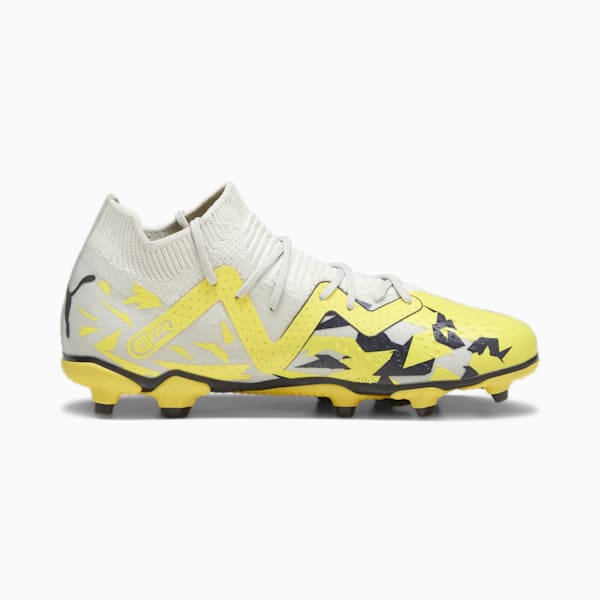 FUTURE MATCH FG/AG Youth Football Boots, Sedate Gray-Asphalt-Yellow Blaze, extralarge-GBR