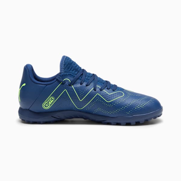 Tacos de fútbol FUTURE PLAY TT para adolescentes, Persian Blue-Pro Green, extralarge