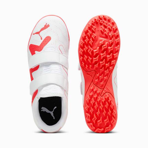キッズ フューチャー プレイ  TT V サッカー トレーニング シューズ 17-24.5cm, PUMA White-Fire Orchid, extralarge-JPN