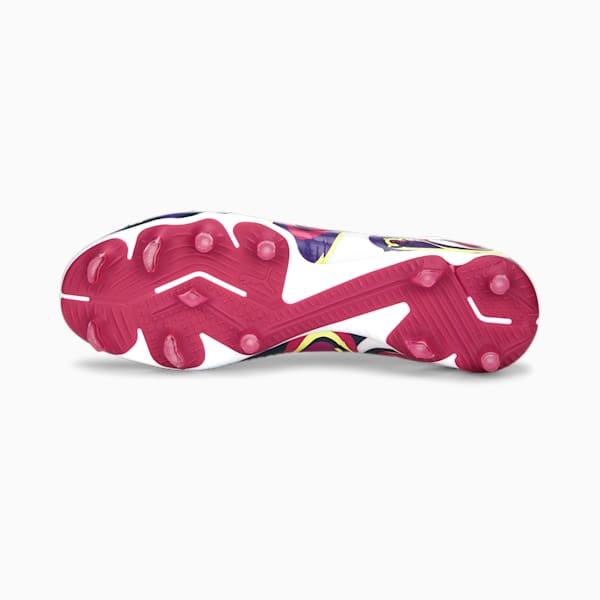 FUTURE Match Create FG/AG Football Boots, PUMA White-Fluro Yellow Pes-Team Violet-Orchid Shadow
