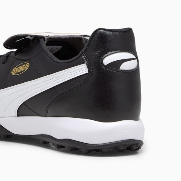 メンズ プーマ キング トップ TT サッカー トレーニングシューズ, PUMA Black-PUMA White-PUMA Gold, extralarge-JPN