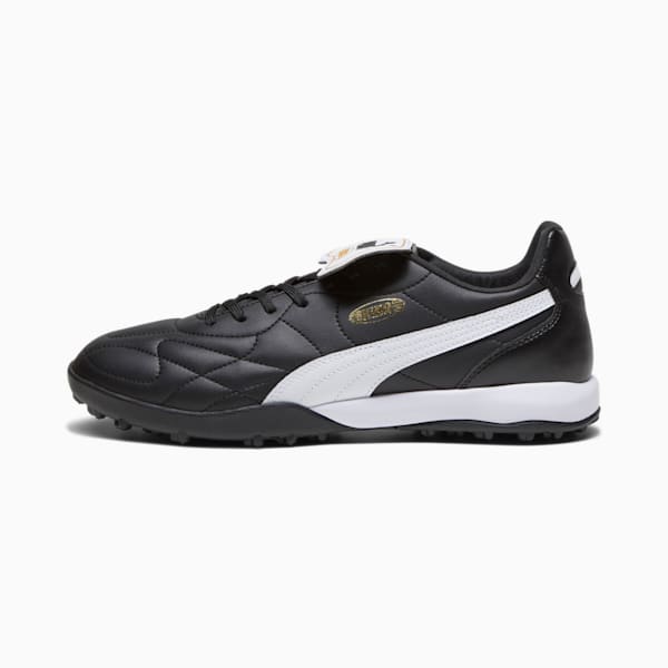 メンズ プーマ キング トップ TT サッカー トレーニングシューズ, PUMA Black-PUMA White-PUMA Gold, extralarge-JPN