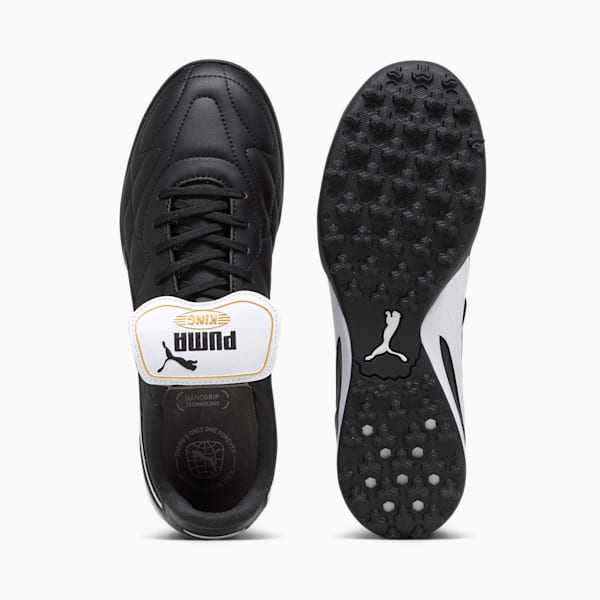 メンズ プーマ キング トップ TT サッカー トレーニングシューズ, PUMA Black-PUMA White-PUMA Gold, extralarge-JPN