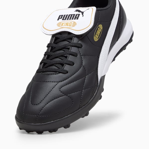 メンズ プーマ キング トップ TT サッカー トレーニングシューズ, PUMA Black-PUMA White-PUMA Gold, extralarge-JPN