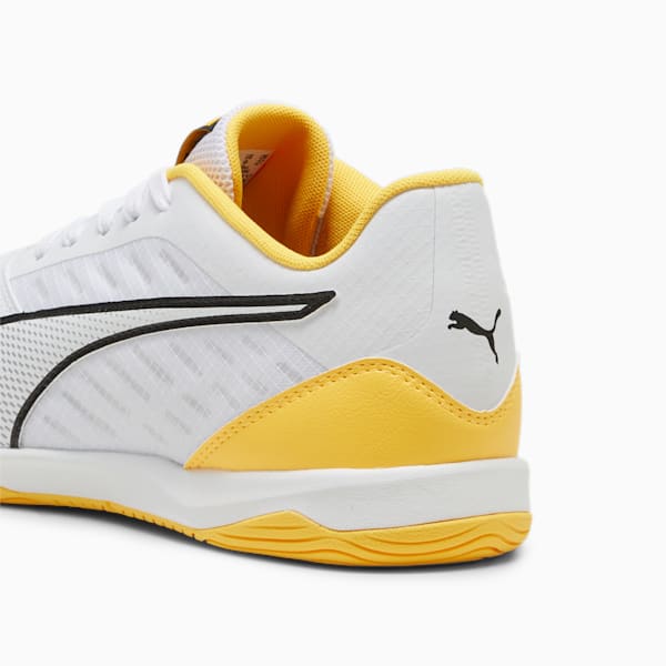 メンズ イベロ IV IT サッカー トレーニングシューズ, PUMA White-PUMA Black-Sun Stream, extralarge-JPN