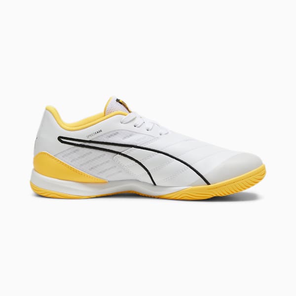 メンズ イベロ IV IT サッカー トレーニングシューズ, PUMA White-PUMA Black-Sun Stream, extralarge-JPN