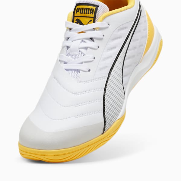 メンズ イベロ IV IT サッカー トレーニングシューズ, PUMA White-PUMA Black-Sun Stream, extralarge-JPN