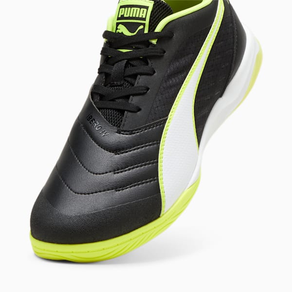 メンズ イベロ IV IT サッカー トレーニングシューズ, PUMA Black-PUMA White-Electric Lime, extralarge-JPN