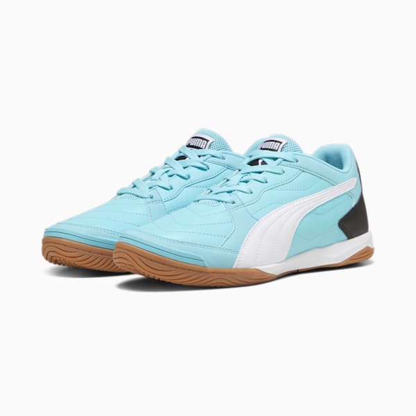 メンズ プレッシング IV IT サッカー トレーニングシューズ, Team Aqua-PUMA White-PUMA Black, extralarge-JPN