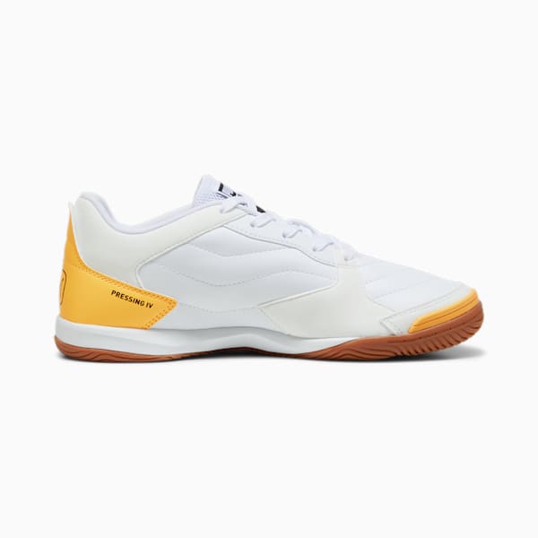 メンズ プレッシング IV IT サッカー トレーニングシューズ, PUMA White-PUMA Black-Sun Stream, extralarge-JPN